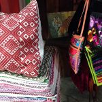 Other items on display were rugs, pillowcases, bedding sets, purses, bags, belts, guayaberas, and embroidered and woven fabrics.