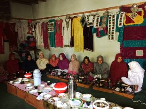 The Sewing Centre is housed in a small space provided by a village resident.